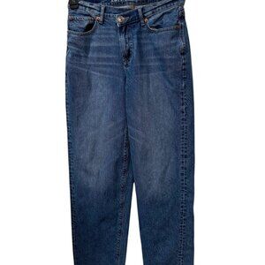 American Eagle Women’s High-Rise Blue Denim Straight-Leg Jeans Size 6